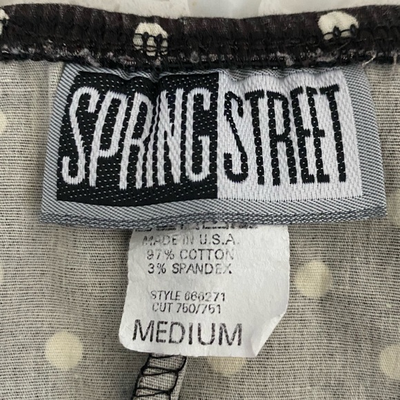 Brown and white polkadot skirt - Picture 2 of 3